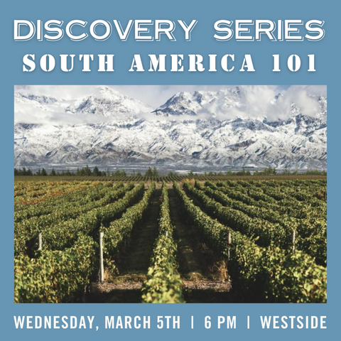 Discovery Series: South America 101 - March 5th - Westside