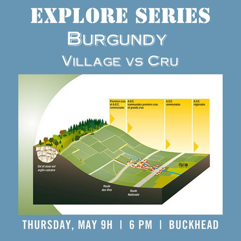 Explore Series: Burgundy - Village vs Cru Tasting - May 9th - Buckhead
