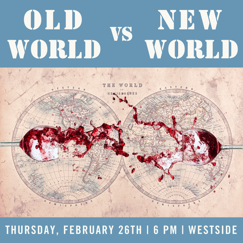 Old World vs New World Blind Tasting: Chardonnay - February 26th - Westside