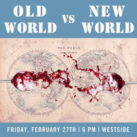 Old World vs New World Blind Tasting: Chardonnay - February 27th - Westside