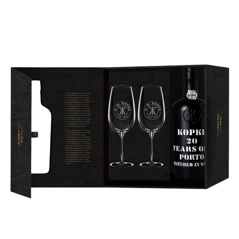 NV Kopke 20 Year Tawny Port, Douro, Portugal - Gift Pack