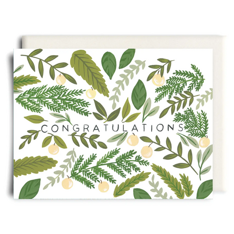 Congratulations Foliage, Greeting Card