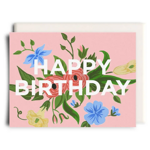 Floral Birthday, Greeting Card