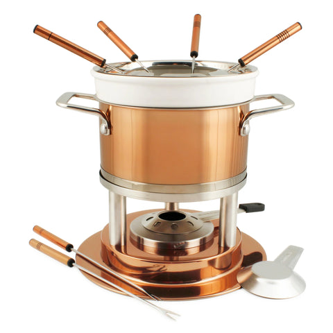 Bern 11-Piece Copper Fondue Set by Swissmar