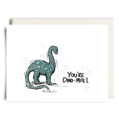 Dino-Mite!, Greeting Card