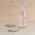 Stinson antique brass coasters, set of six