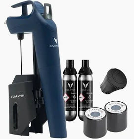 CORAVIN, Model Three+, Limited Edition Deep Sea Blue + Accessories