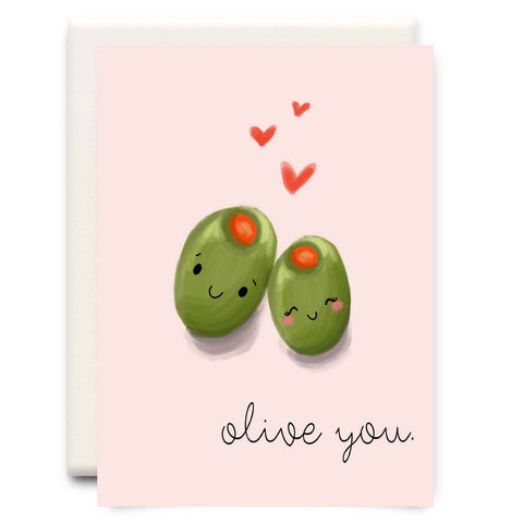 Olive You, Greeting Card