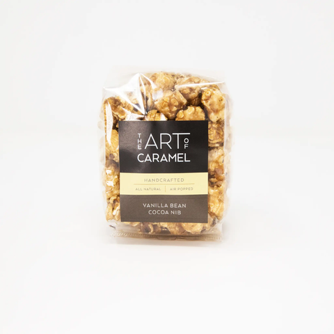 The Art of Caramel Mini Vanilla Bean Cocoa Nib Caramel Popcorn, USA - 2 oz