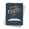 Your Best Chapter Yet book lover birthday card