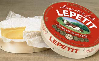 Lepetit Camembert, cow's milk, Saint-Cecile, France - 8.8oz/Each
