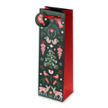 Scandinavian Holiday single bottle wine gift bag