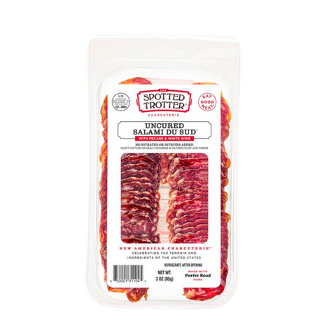 The Spotted Trotter, Uncured Salami du Sud, USA - 3oz Sliced