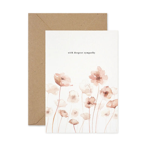 Sympathy Wildflowers Card