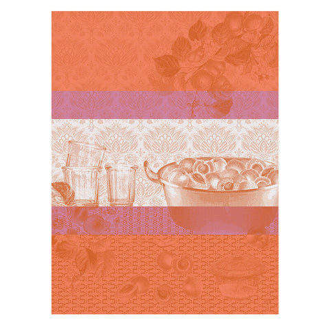 Le Jacquard Français, Confiture Abricot Orange Tea Towel, 24x31, 100% Cotton