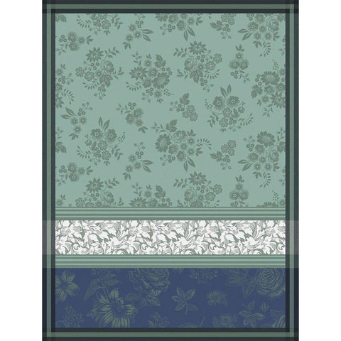 Le Jacquard Français, Romance Green Tea Towel, 24x31, 50% Cotton, 50% Linen