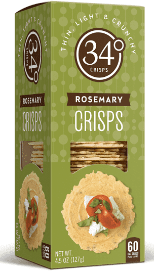 34 Degrees Rosemary Crisps Crackers, 4.5 oz