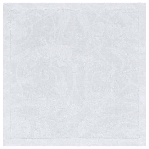 Linen Cocktail Napkin Tivoli White Set of 6