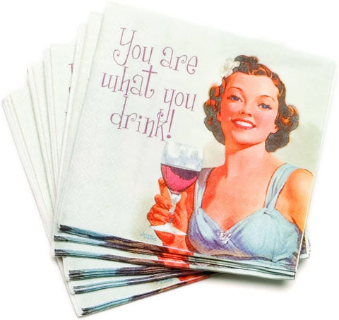 You Are What You Drink Cocktail Napkins