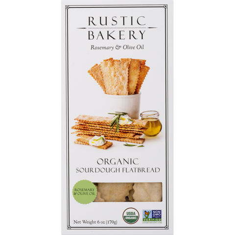 Rustic Bakery Rosemary & Olive Oil Sourdough Flatbreads