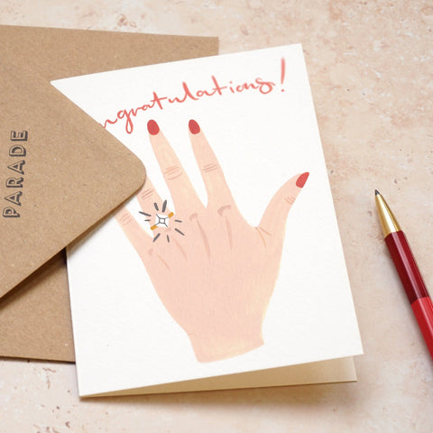 Congratulations Engagement Ring Card