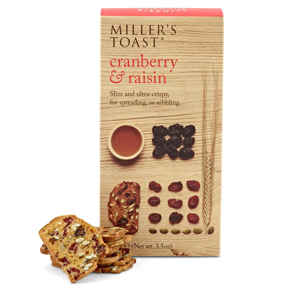 Miller’s Toast Cranberry & Raisin – PERRINE's WINE SHOP