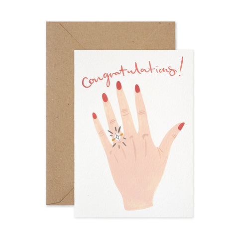 Congratulations Engagement Ring Card