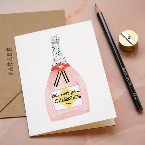 This calls for a Celebration - Champagne Card