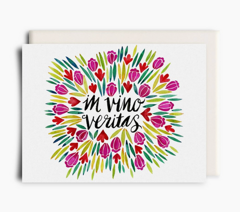 In Vino Veritas, Greeting Card