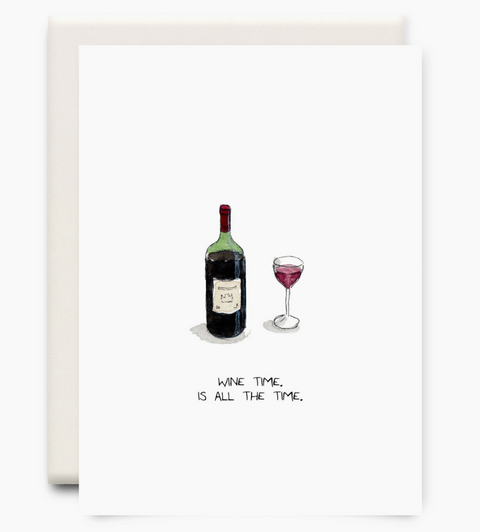 Wine Time Greeting Card