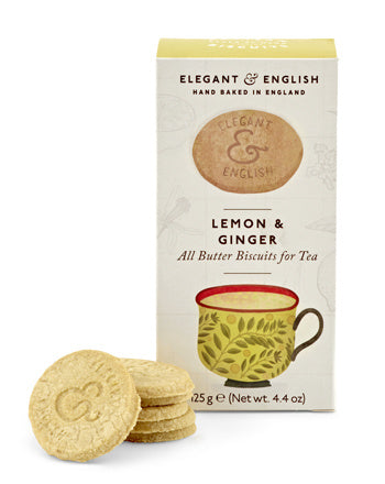 Elegant & English Lemon & Ginger Biscuits