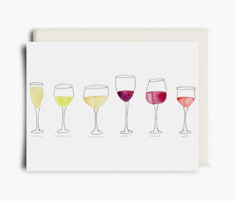 Wine Flight Greeting Card