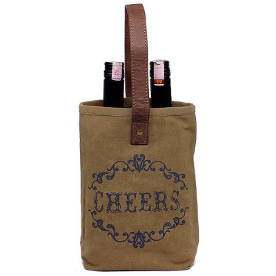 Cheers 2-bottle Wine Tote