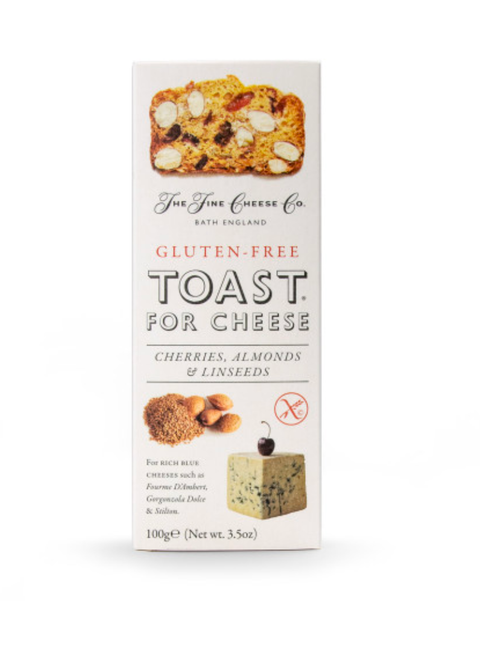 Fine Cheese Co. Toast for Cheese, GLUTEN-FREE | Cherries, Almonds, Linseeds  (3.5oz)