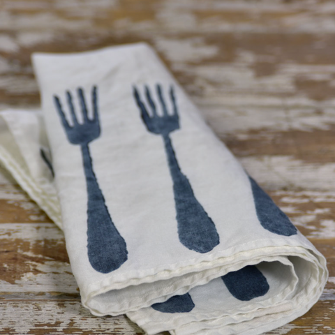 BERTOZZI - Fork Chambray Napkin 20x20