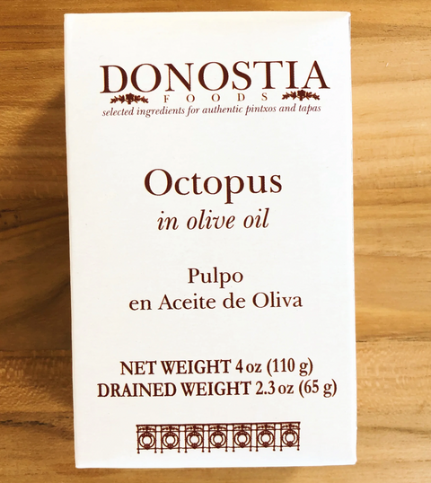 Donostia, Octopus in Olive Oil, Galicia, Spain, 4oz