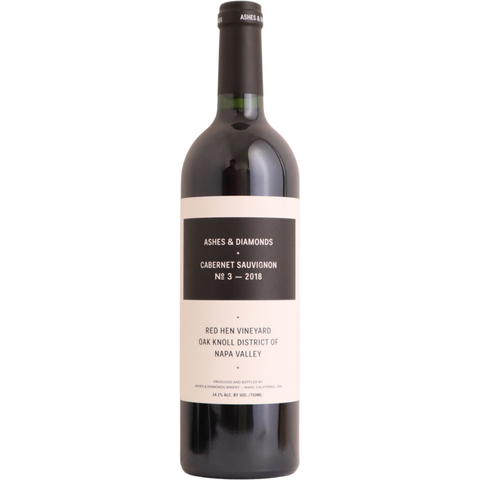 2018 Ashes & Diamonds  "Red Hen Vineyard" Cabernet Sauvignon No. 3, Oak Knoll District, Napa Valley, USA